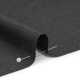 Wool Blend Twill Suiting - Heathered Cool Gray - Deadstock