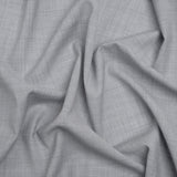 Wool Suiting - Heathered Silvery Gray - Deadstock