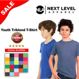 Next Level® Youth Triblend Crewneck Short Sleeve T-Shirt
