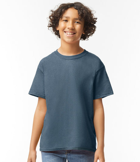 Gildan Youth Heavy Cotton Tee | Classic Crew Shirt