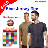 LAT® Fine Jersey Crewneck Short Sleeve Tee
