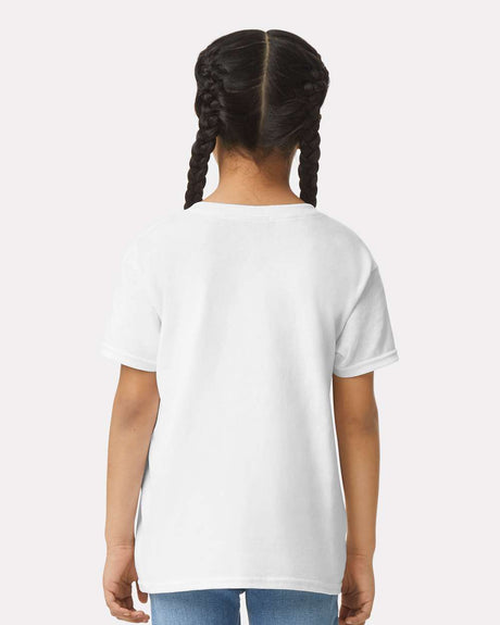 Gildan Ultra Cotton Youth Crew-Neck Short Sleeve T-Shirt | Heavyweight Kids Cotton Tee