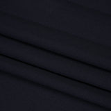 Stretch Creped Wool Suiting - Navy - Deadstock