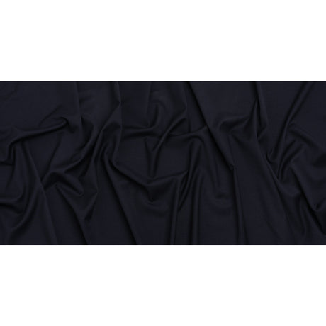 Stretch Creped Wool Suiting - Navy - Deadstock