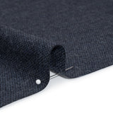 Wool Woven - Blue and Charcoal - Deadstock
