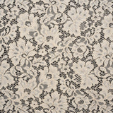 Floral Corded Lace - Cream - Deadstock