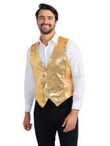 Gold Sequined Vest Costume