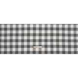 Lightweight Cotton Twill - Off White and Charcoal Gray Buffalo Check - Deadstock