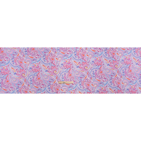 Stretch Rayon Jersey - Pink, Purple, and Periwinkle Paisley - Deadstock