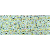 Stretch Rayon Jersey - Mint, Teal and Yellow Lemons on Trees - Deadstock