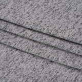 Stretch Rayon and Polyester Brushed Sweater Knit - Heathered Gray - Deadstock