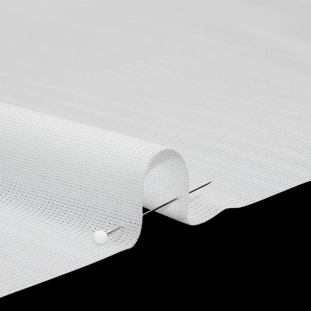 Woven Fusible Interlining - White - Made in France
