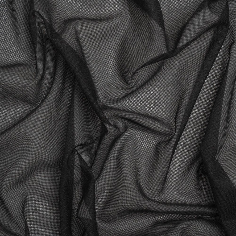 Lightweight Woven Fusible Interlining Single Side by Helmut Lang - Black - Made in America