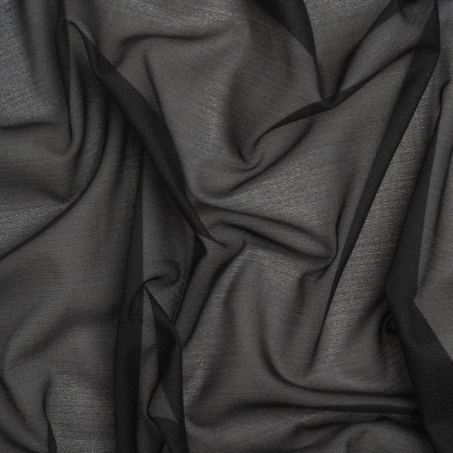 Lightweight Woven Fusible Interlining Single Side by Helmut Lang - Black - Made in America