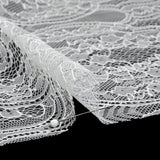 Chantilly Lace - White Floral and Scrollwork