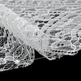 Re-Embroidered Chantilly Lace - White Floral Baskets