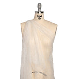 Re-Embroidered Lace - White Abstract Net