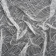 Re-Embroidered Lace - White Abstract Net