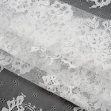 Re-Embroidered Lace - White Floral Bouquet