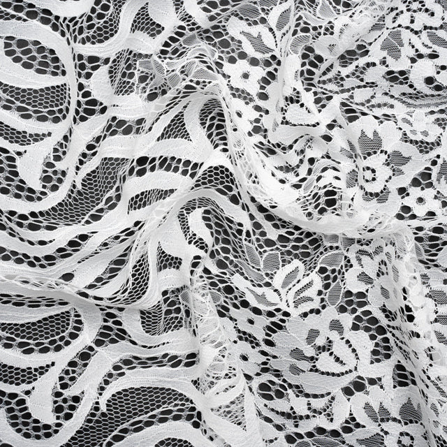 Chantilly Lace - White Floral Lattices