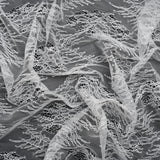 Bridal Lace - Lustrous White Floral Ogees