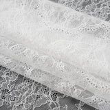 Chantilly Lace - White Floral and Scallops