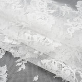 Re-Embroidered Lace - White Flowers and Leaves