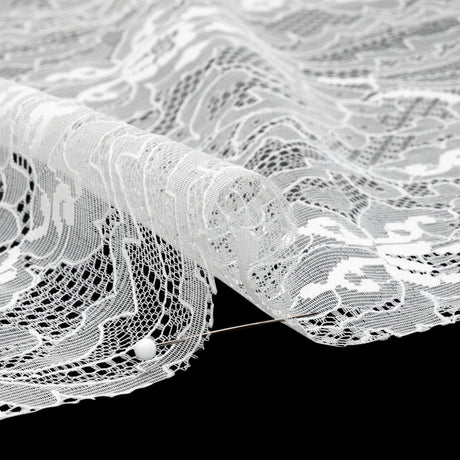 Chantilly Lace - White Overgrown Florals