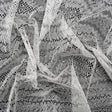Metallic Lace - Silver and White Waves and Leaves
