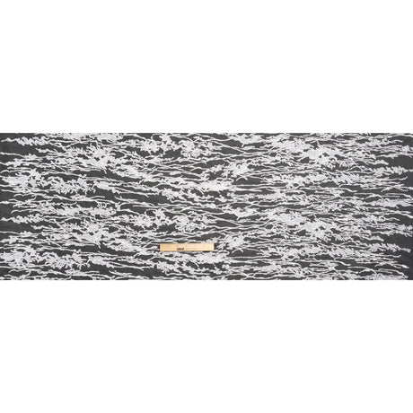 Embroidered Lace with Beads and Sequins - Off-White Abstract Lines