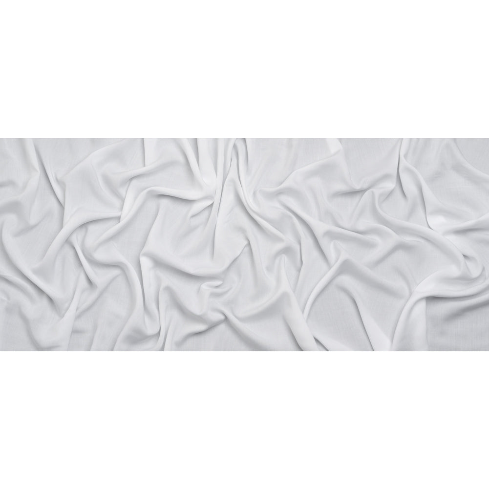Medium-weight Rayon Batiste - White - Loreto Collection