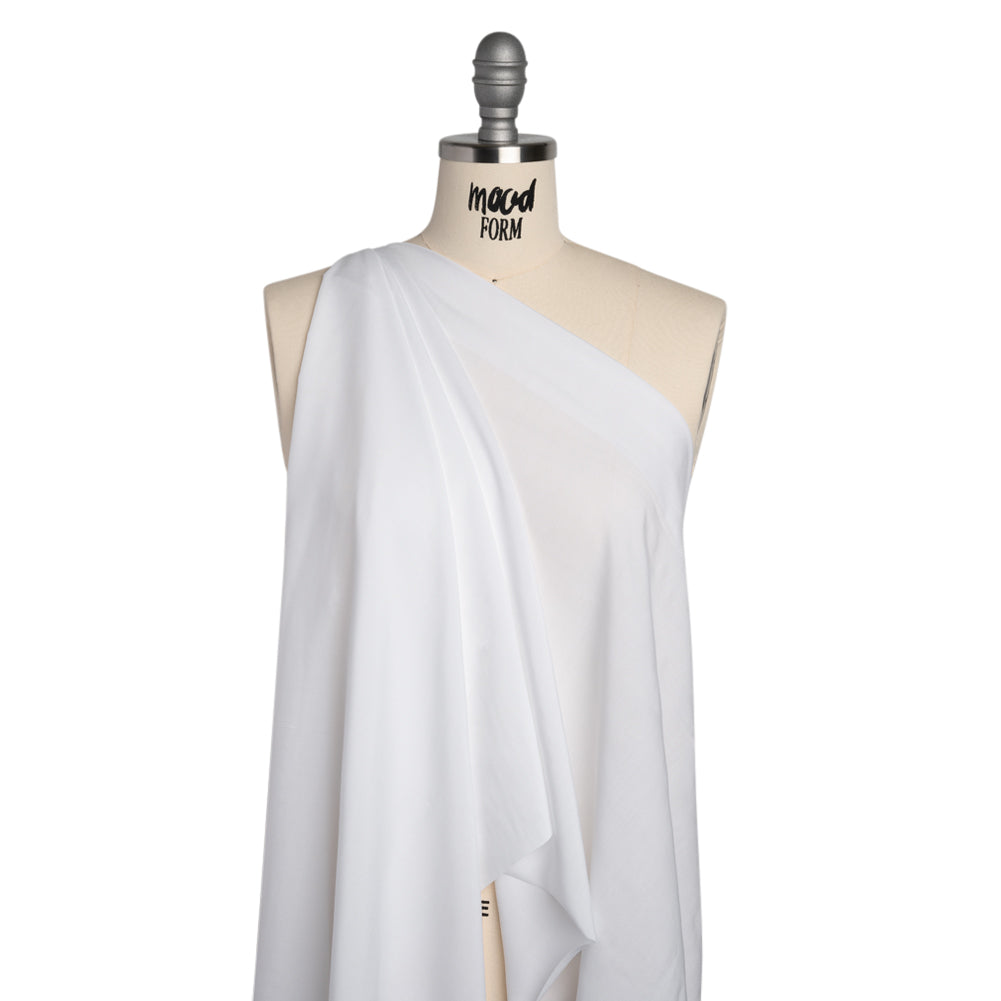 Medium-weight Rayon Batiste - White - Loreto Collection