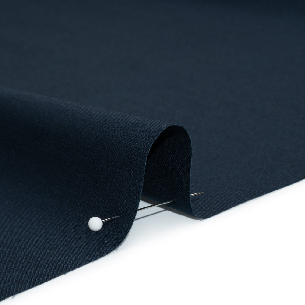 Stretch Cotton Poplin - Navy - Chancay Collection