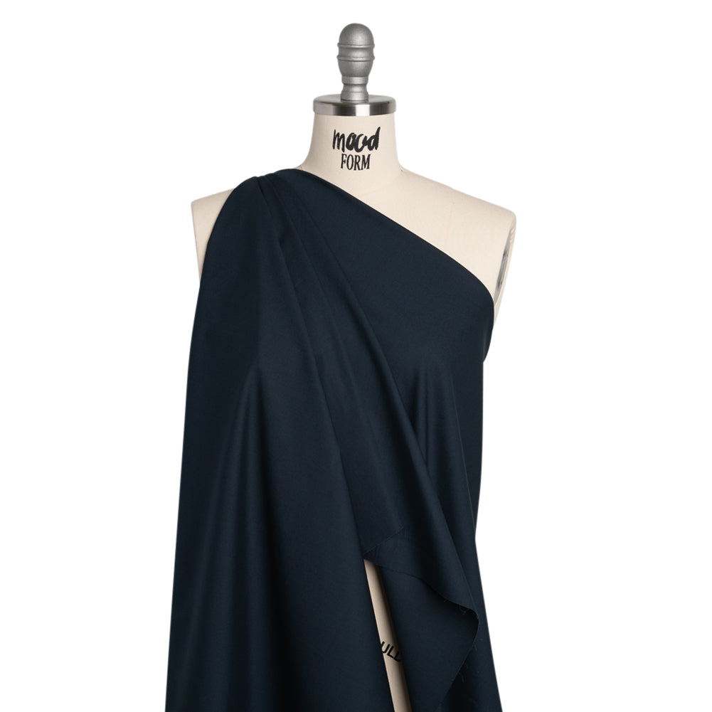 Stretch Cotton Poplin - Navy - Chancay Collection