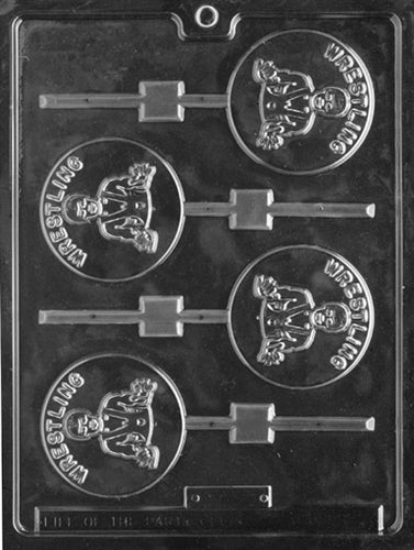 Wrestler Lollipop Pop Chocolate Mold - LPS029