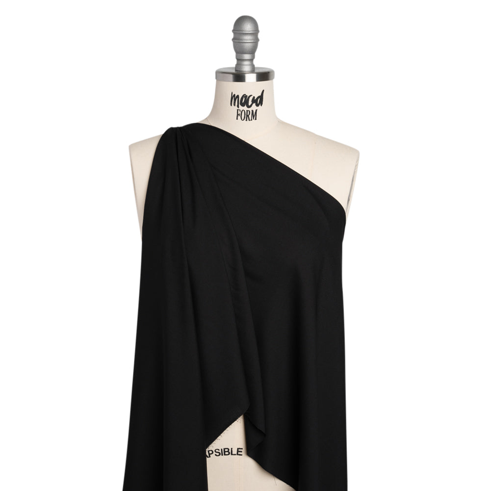 Lightweight Rayon Challis - Black - Baja Collection