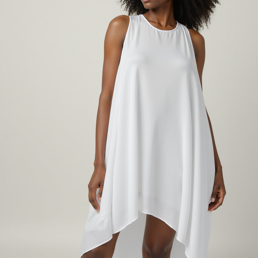 Lightweight Rayon Challis - White - Baja Collection