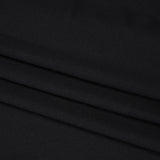 Stretch Recycled Polyester Jersey, Wicking with Odorless Finish - Black