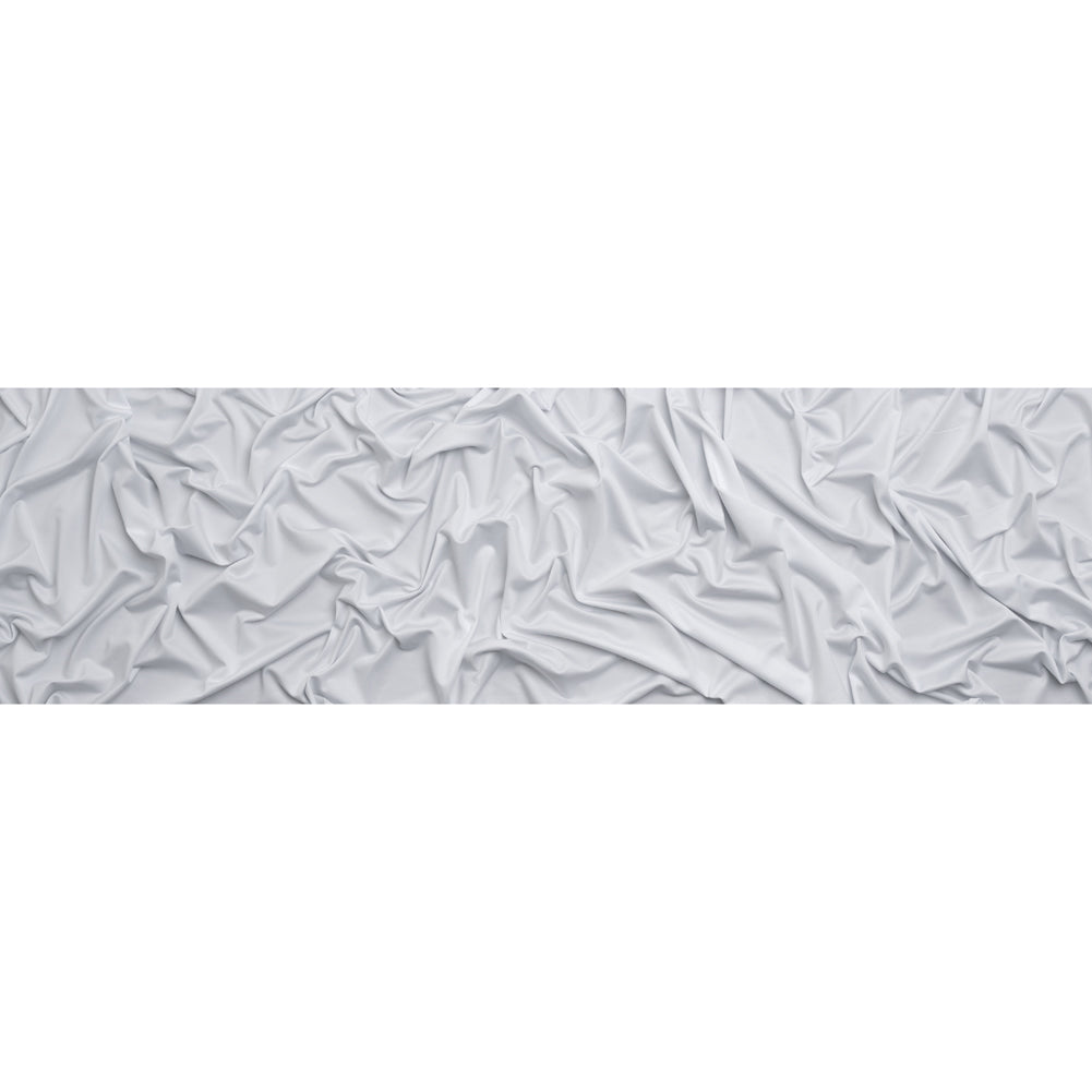 Stretch Recycled Polyester Jersey, Wicking with Odorless Finish - White