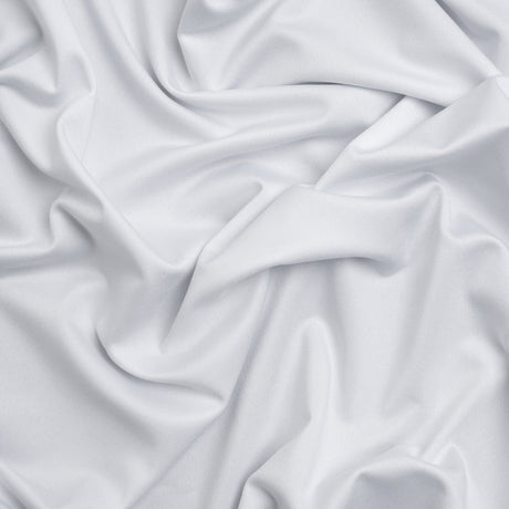 Stretch Recycled Polyester Jersey, Wicking with Odorless Finish - White