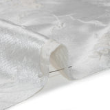 Metallic Luxury Brocade - White Tonal Floral