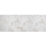 Metallic Luxury Brocade - White Tonal Floral