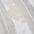 Metallic Luxury Brocade - White Tonal Floral