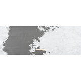 Metallic Burnout Luxury Brocade - White Abstract Crinkled Borders