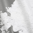 Metallic Burnout Luxury Brocade - White Abstract Crinkled Borders