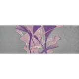 Metallic Luxury Burnout Brocade - Purple, Orchid Pink and Black Abstract