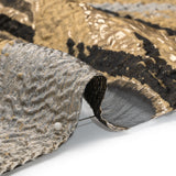 Metallic Luxury Burnout Brocade - Black and Gold Abstract