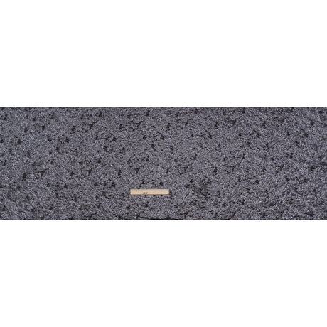 Metallic Luxury Brocade - Black and Navy Abstract