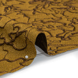 Metallic Luxury Brocade - Gold and Bronze Floral Outlines