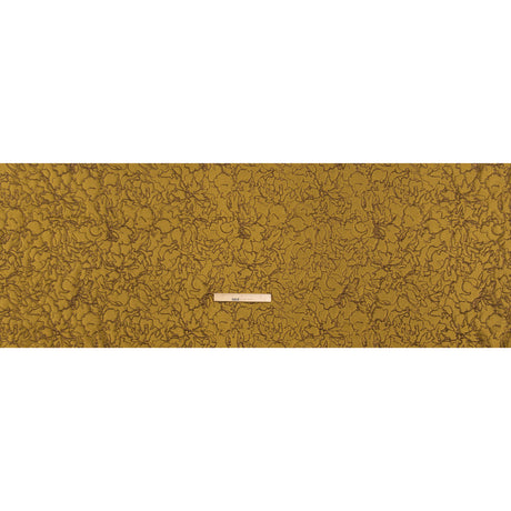 Metallic Luxury Brocade - Gold and Bronze Floral Outlines